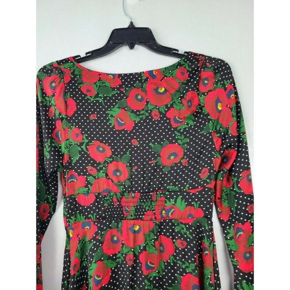 Free People Morning Light Poppy Mini Dress Size 12 - Picture 5 of 12